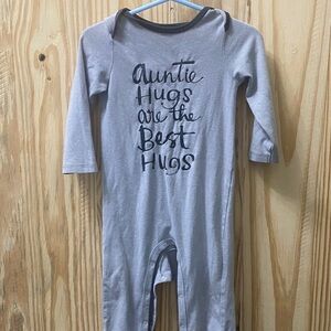 Gray Kids One Piece with Fun Print
